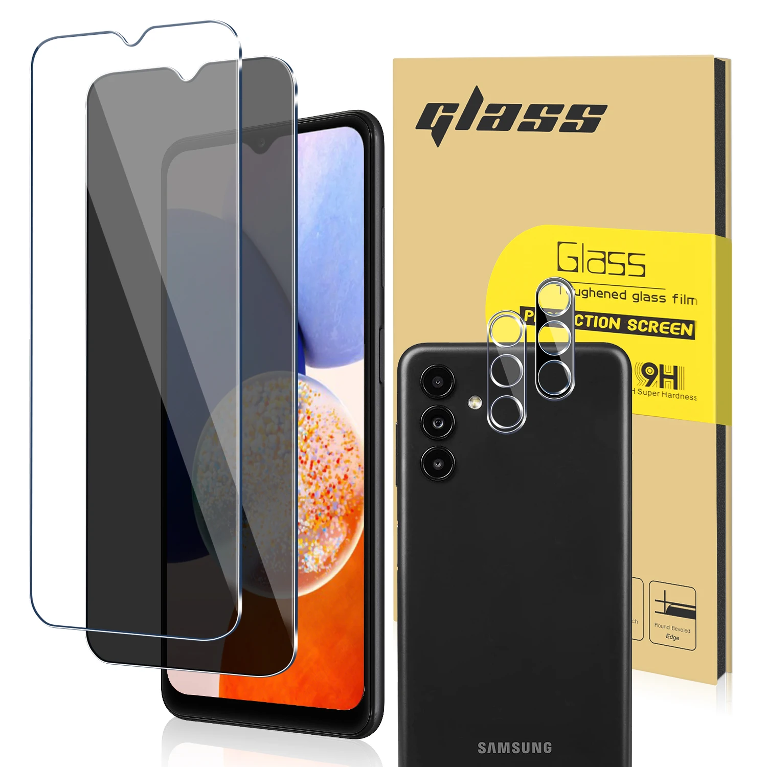 

Screen Protector for Samsung Galaxy A14 5G Galaxy A14 A12 A03 A52 A53 A13 screen protector Camera Lens Protector Tempered Glass