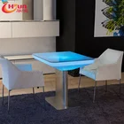 2019 New product Plastic coffee table led and coffee table color