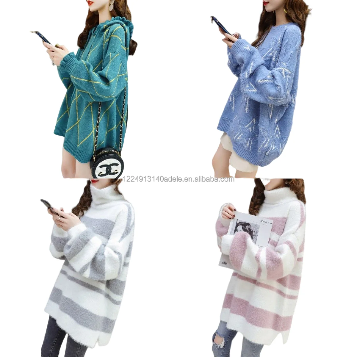 factory wholesale winter women's sweater ladies pullover thick warm custom women's knitting sweaters
factory wholesale winter women's sweater ladies pullover thick warm custom women's knitting sweaters