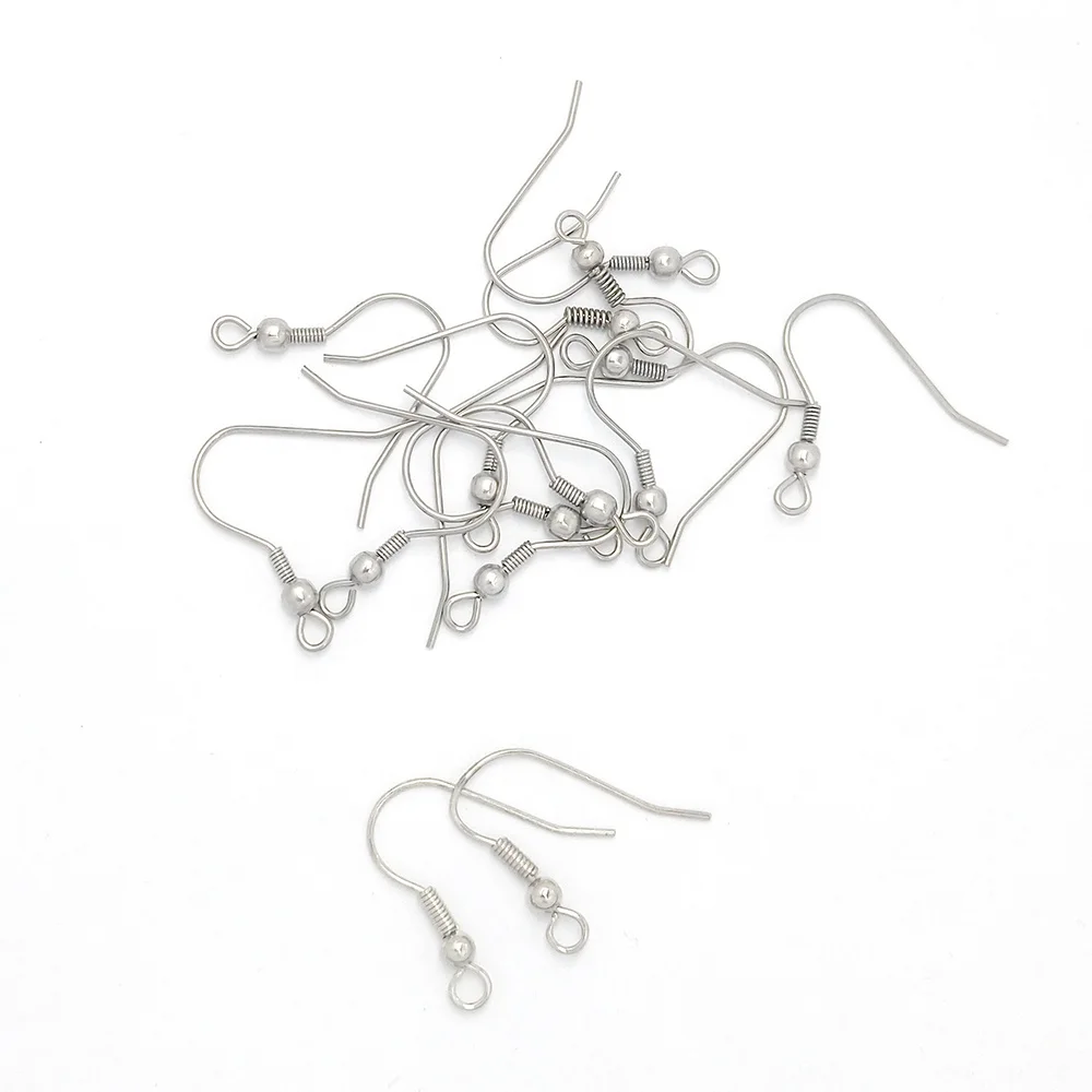 Wholesale jewelry accessories stainless steel earring hooks findings earrings clip for jewelry making DIY earwire
Wholesale jewelry accessories stainless steel earring hooks findings earrings clip for jewelry making DIY earwire