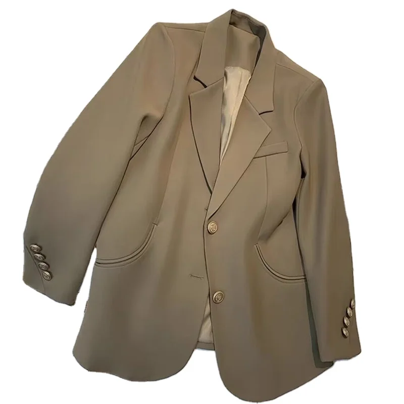Korean Autumn New style Pure color fashion Women's suit New advanced Temperament fashion suit
Korean Autumn New style Pure color fashion Women's suit New advanced Temperament fashion suit