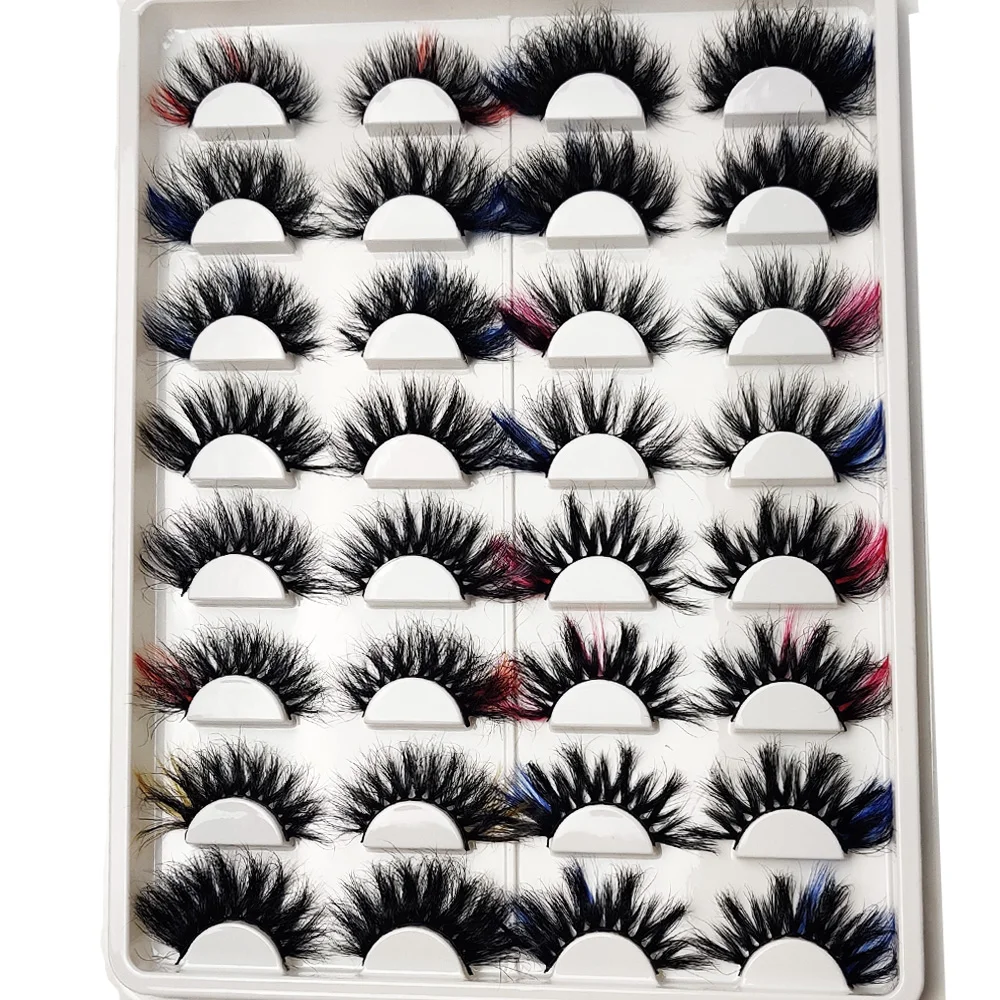 wholesale 5d colorful mink fur strip eye lashes rainbow color multi color mink eyelashes, Custom color
wholesale 5d colorful mink fur strip eye lashes rainbow color multi color mink eyelashes, Custom color