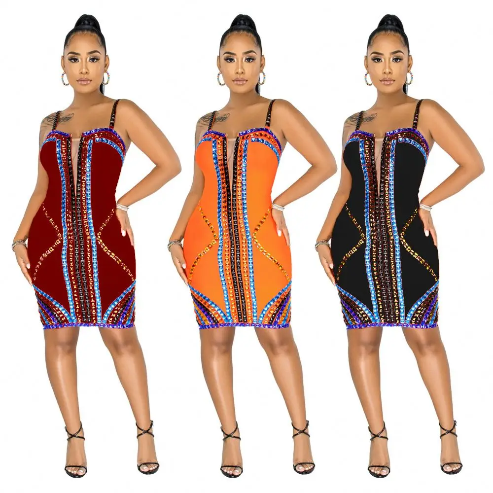 FREE SAMPLE JHTH Sexy sling hot diamond dress women's spot women's unique pattern design dress
FREE SAMPLE JHTH Sexy sling hot diamond dress women's spot women's unique pattern design dress