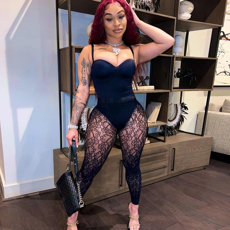 Lagerfe Bodysuit Lace Pants 2 Two Piece Matching Set Women Sexy Fashion Party 2021 Winter Fall Clothing New Arrival Outfits
Lagerfe Bodysuit Lace Pants 2 Two Piece Matching Set Women Sexy Fashion Party 2021 Winter Fall Clothing New Arrival Outfits