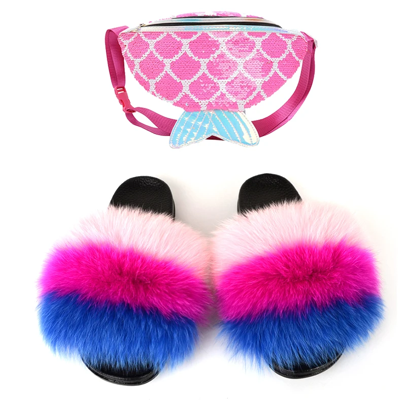 Children Real Fox Fur Slippers Jelly Bag Sets Girls Cross body Purse Cute Fluffy Fur Slides kids Soft Furry Sandals
Children Real Fox Fur Slippers Jelly Bag Sets Girls Cross body Purse Cute Fluffy Fur Slides kids Soft Furry Sandals