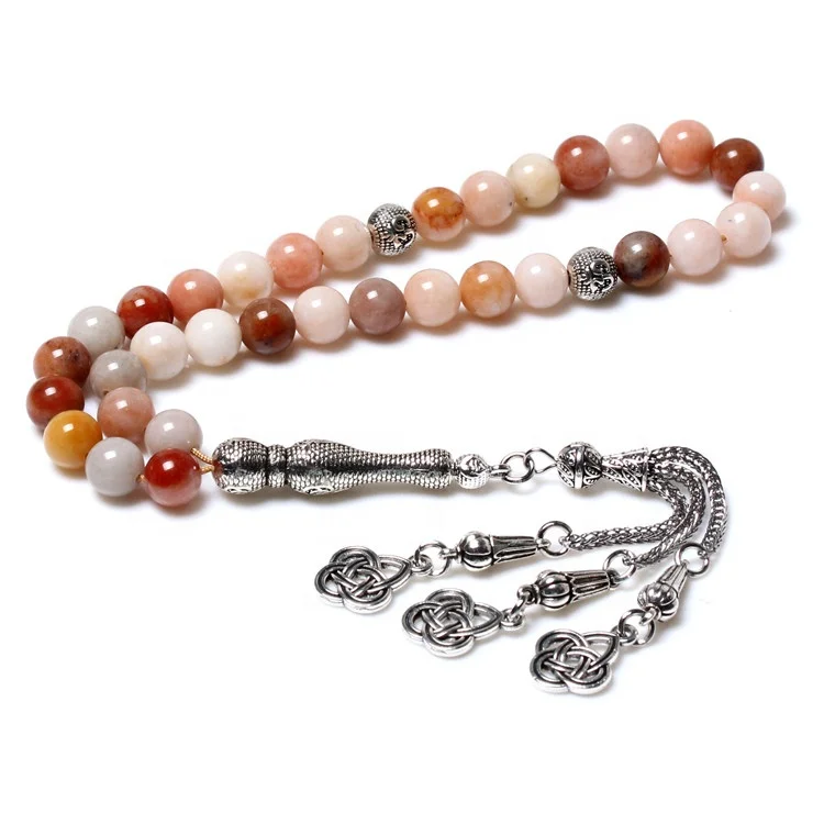 Factory Sale Natural Gold Jade Muslim Rosary Metal Tassel Islamic Prayer Beads 33 Tasbih
Factory Sale Natural Gold Jade Muslim Rosary Metal Tassel Islamic Prayer Beads 33 Tasbih