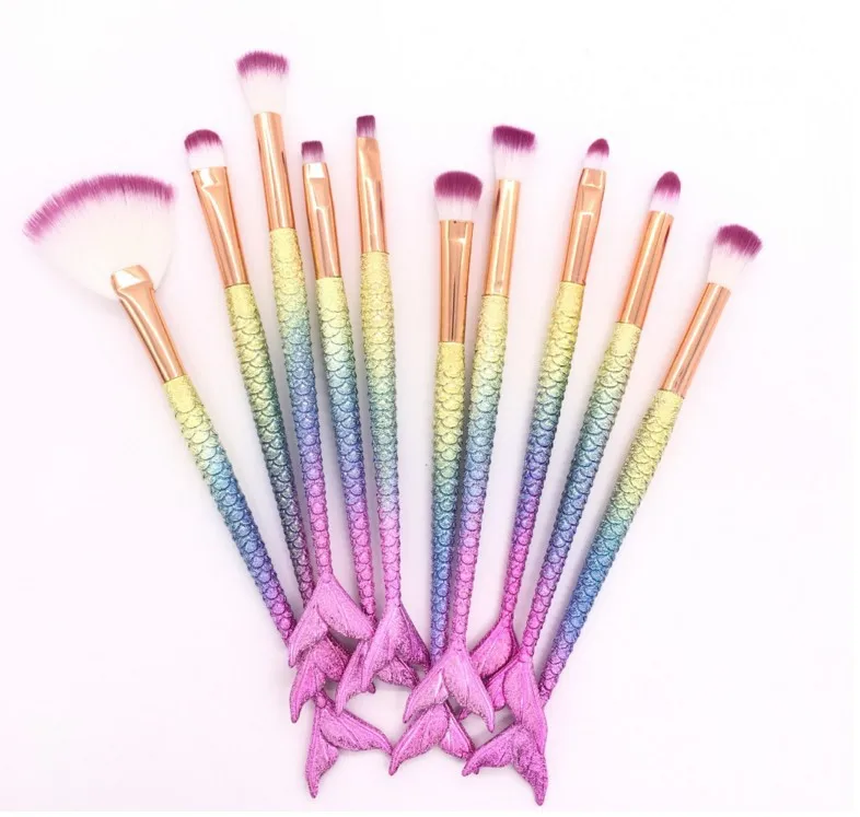 6 10 15 Pcs Mermaid Series 2021 New Style Sparkle Makeup Brush Set Cusom Logo Eyeshadow Foundation Brushes, Multi colors
6 10 15 Pcs Mermaid Series 2021 New Style Sparkle Makeup Brush Set Cusom Logo Eyeshadow Foundation Brushes, Multi colors