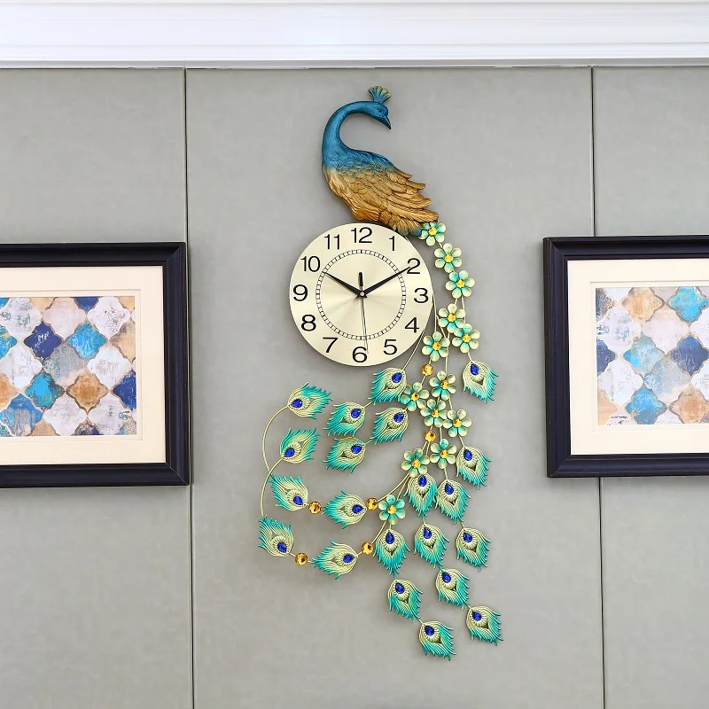 Digital 3D Fashion Wall Clock Large Office Home Decorative Elegant Peacock Wall Clock, As same as picture
Digital 3D Fashion Wall Clock Large Office Home Decorative Elegant Peacock Wall Clock, As same as picture