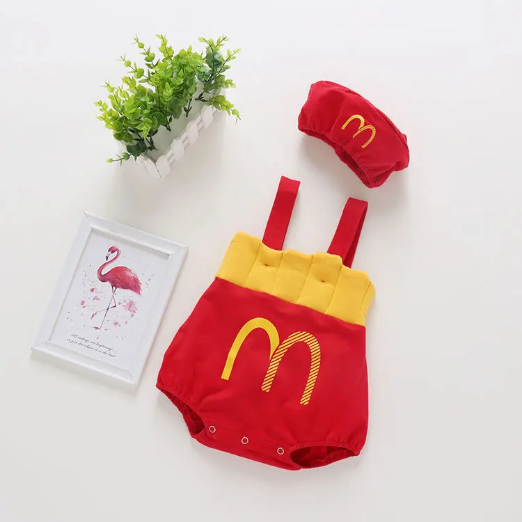 Nebeans Baby clothes autumn boys and girls baby jumpsuit newborn baby cute fries Strap + hat + T-shirt suitable for 3-18M
Nebeans Baby clothes autumn boys and girls baby jumpsuit newborn baby cute fries Strap + hat + T-shirt suitable for 3-18M