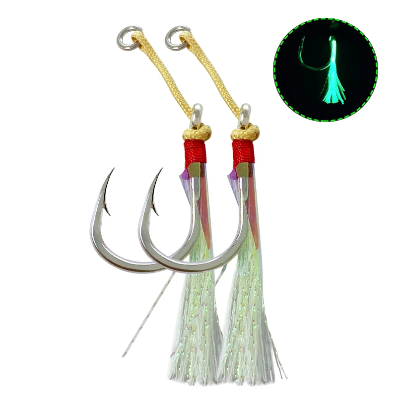 HK002 2 pcs/bag Fishing Shop Exquisite Packaging KEVLAR Fiber Single Jig Assist Hooks Fishing Hook Set
HK002 2 pcs/bag Fishing Shop Exquisite Packaging KEVLAR Fiber Single Jig Assist Hooks Fishing Hook Set