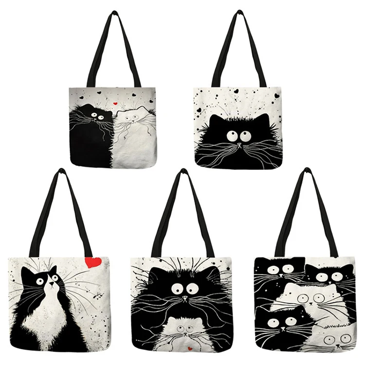 YASEN Casual Canvas Bags Customized Tote Shopping Bag Cute Cat Printing Women Cotton Linen Totes With Print Logo
YASEN Casual Canvas Bags Customized Tote Shopping Bag Cute Cat Printing Women Cotton Linen Totes With Print Logo