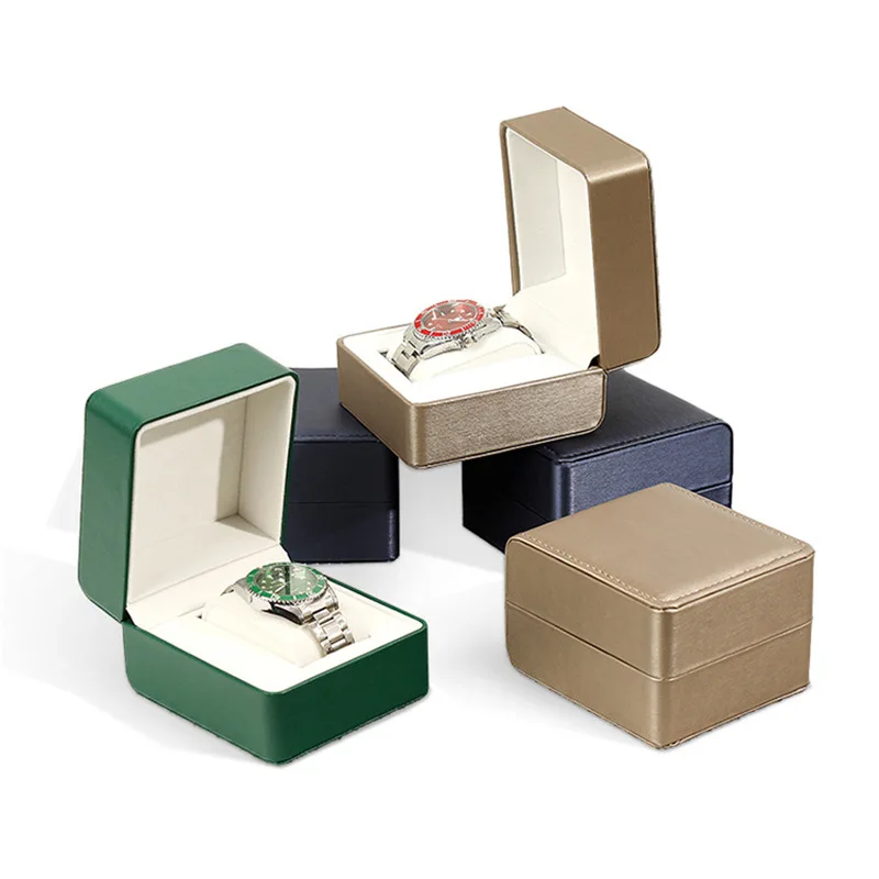 PU leather watch box high-end watch display box jewelry packaging customized packaging logo
PU leather watch box high-end watch display box jewelry packaging customized packaging logo