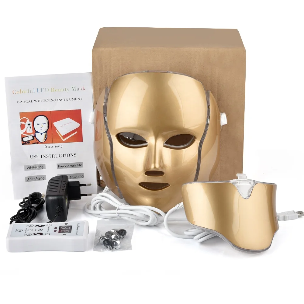 Dropshipping Electric Facial Skin Therapy Colorful Led 7 Color Face Light Up Beauty Mask With Neck Mask
Dropshipping Electric Facial Skin Therapy Colorful Led 7 Color Face Light Up Beauty Mask With Neck Mask