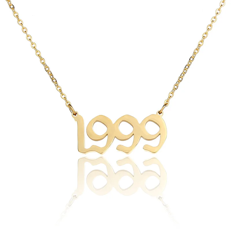 Custom Stainless Steel Year Number Necklaces Women Men Personalize Birth Pendant Necklace (KNK5224), Same as the picture
Custom Stainless Steel Year Number Necklaces Women Men Personalize Birth Pendant Necklace (KNK5224), Same as the picture