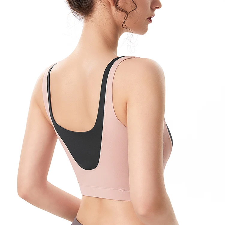 Shoulder strap sports sling women shockproof gathering fitness bra running quick-drying yoga vest bra 
Shoulder strap sports sling women shockproof gathering fitness bra running quick-drying yoga vest bra