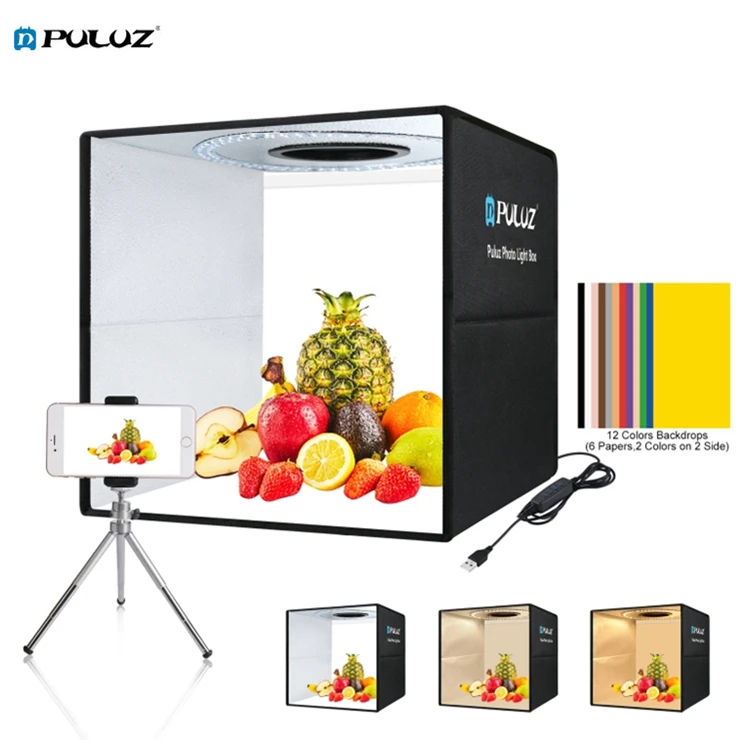 Hot Sale PULUZ 40cm Folding Portable Ring Light Box USB Photo Lighting Studio Shooting Tent Box Photo Accessories
Hot Sale PULUZ 40cm Folding Portable Ring Light Box USB Photo Lighting Studio Shooting Tent Box Photo Accessories