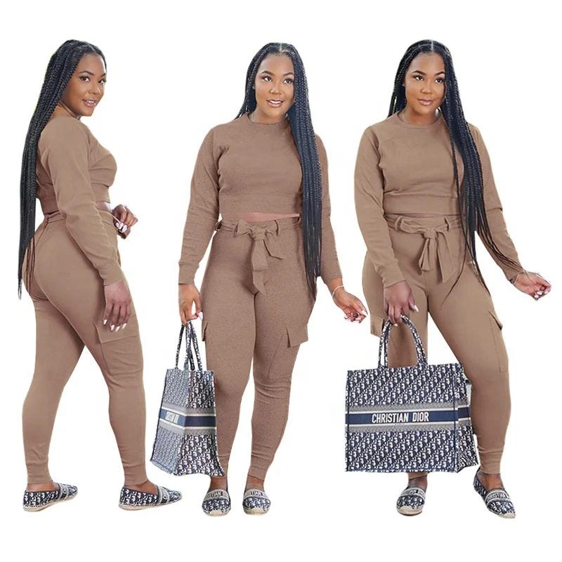 AI197-8049 Autumn and winter new women's belt belt pure color sports two-piece suit women clothing casual dress women
AI197-8049 Autumn and winter new women's belt belt pure color sports two-piece suit women clothing casual dress women