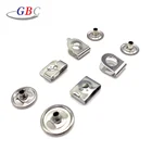 Garment accessories decorative metal trouser hook and eye