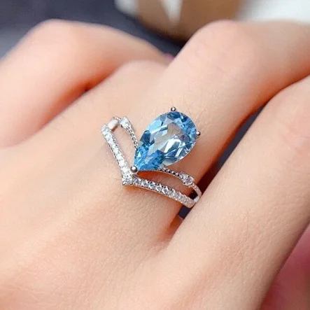 Hainon Birthstone Rings Wholesale Jewelry Factory Blue water drops Wedding Engagement Rings
Hainon Birthstone Rings Wholesale Jewelry Factory Blue water drops Wedding Engagement Rings