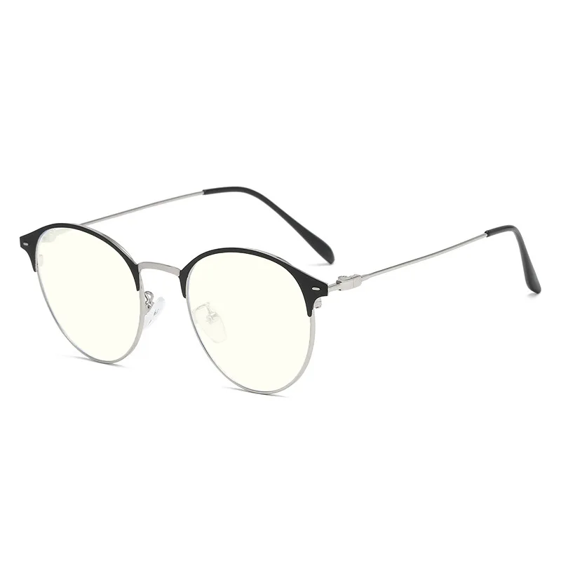 New arrival of classic small round frame anti-blue light glasses optical frame discoloration lens
New arrival of classic small round frame anti-blue light glasses optical frame discoloration lens