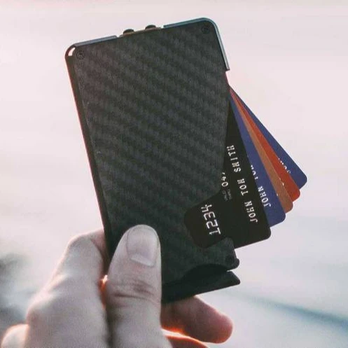Hot Sale Carbon Fiber Front Pocket Card Holder Slim Wallet Card holder For Fantom RFID Wallet
Hot Sale Carbon Fiber Front Pocket Card Holder Slim Wallet Card holder For Fantom RFID Wallet