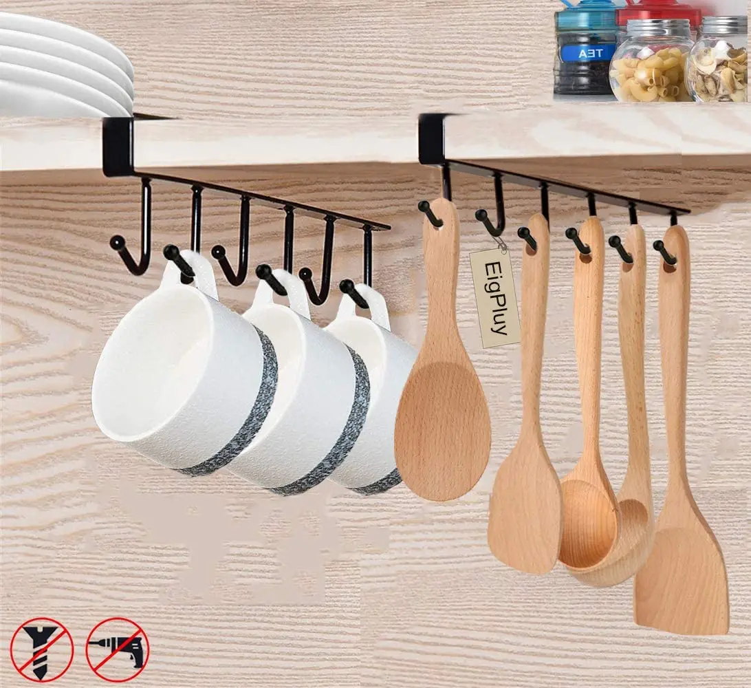 Stainless steel hook cup holder hanging storage rack under the factory drop shipping cabinet
Stainless steel hook cup holder hanging storage rack under the factory drop shipping cabinet