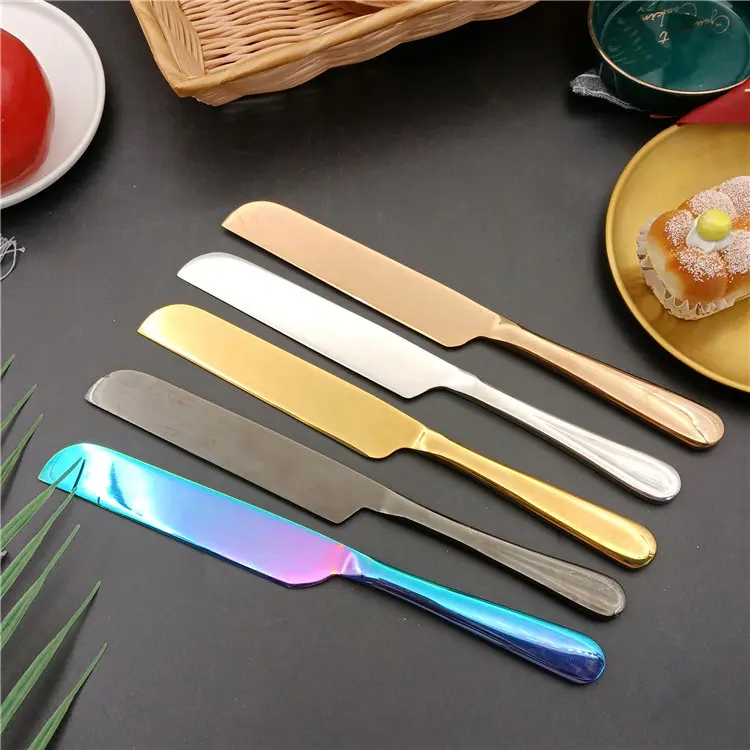 best selling cutlery Pizza Cheese flatware Gold Cake Knife Rose Gold fruit knife set, Silver/gold/rose gold/colorful/black
best selling cutlery Pizza Cheese flatware Gold Cake Knife Rose Gold fruit knife set, Silver/gold/rose gold/colorful/black