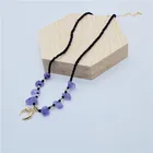 Stone Designer Necklaces Boho Natural Stone Pendant Necklace Fashion Jewelry For Women