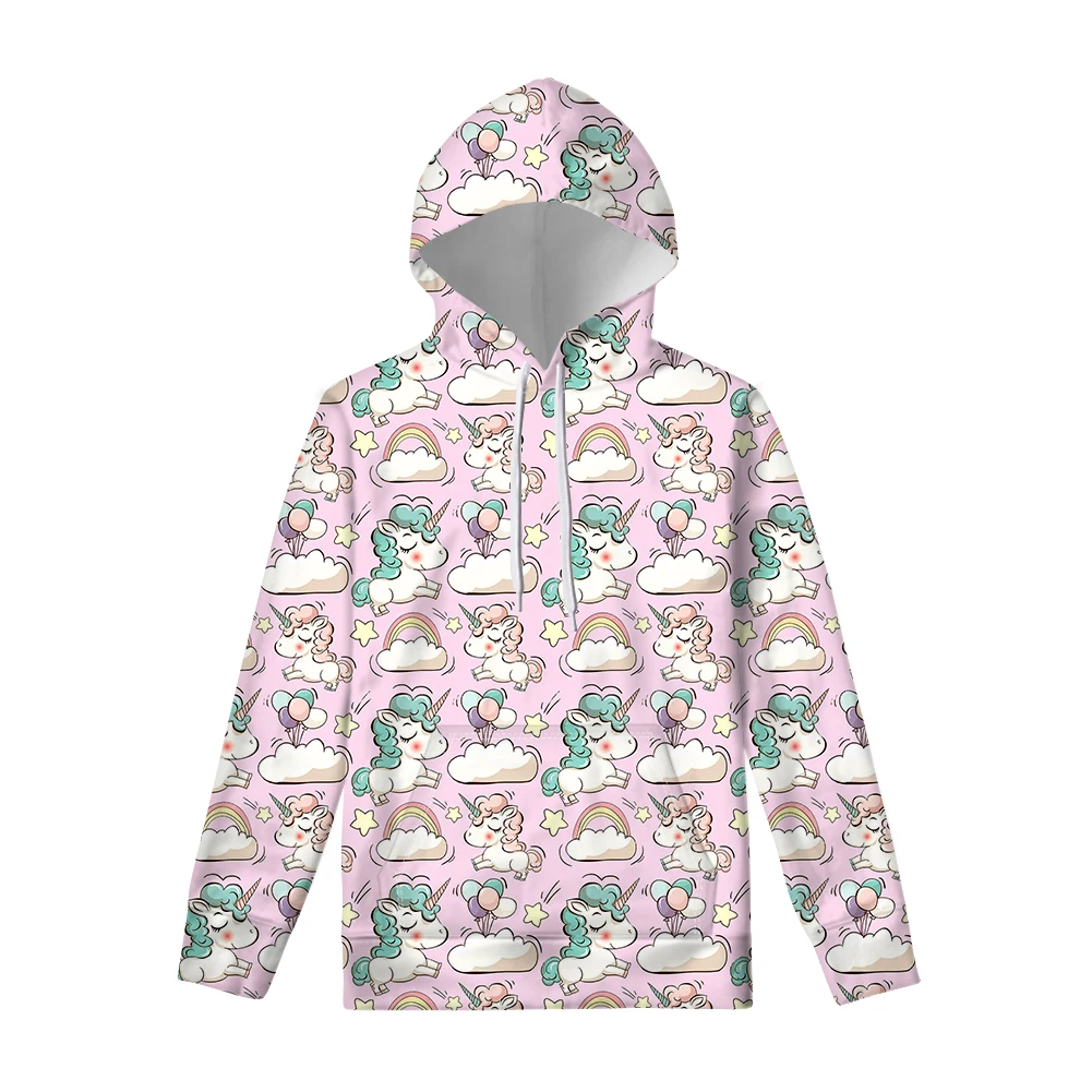 Coloful Cartoon Unicorn Women & Men Plus Size Hoodie Long Sleeve Design Hoodie Tops Wholesales Fall Fashion Sweater, Customized color
Coloful Cartoon Unicorn Women & Men Plus Size Hoodie Long Sleeve Design Hoodie Tops Wholesales Fall Fashion Sweater, Customized color