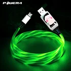 Original flash charging line LED light up 5V 4A 1M oppo/vivo Android super fast charging USB cable