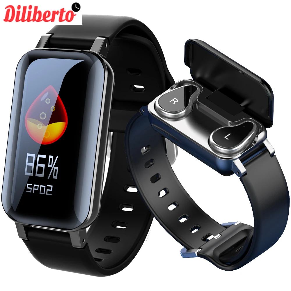 Dilibert T89 Smart Watch with TWS Earphone Heart Rate Blood Pressure Oxygen Tracker Men Women CallSport Smart bracelet
Dilibert T89 Smart Watch with TWS Earphone Heart Rate Blood Pressure Oxygen Tracker Men Women CallSport Smart bracelet
