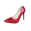 2019 Autumn Factory Stock High Quality Ladies Pumps Pure Color Patent Leather Office Lady Pumps Pointed Toe Thin High Heel Pumps