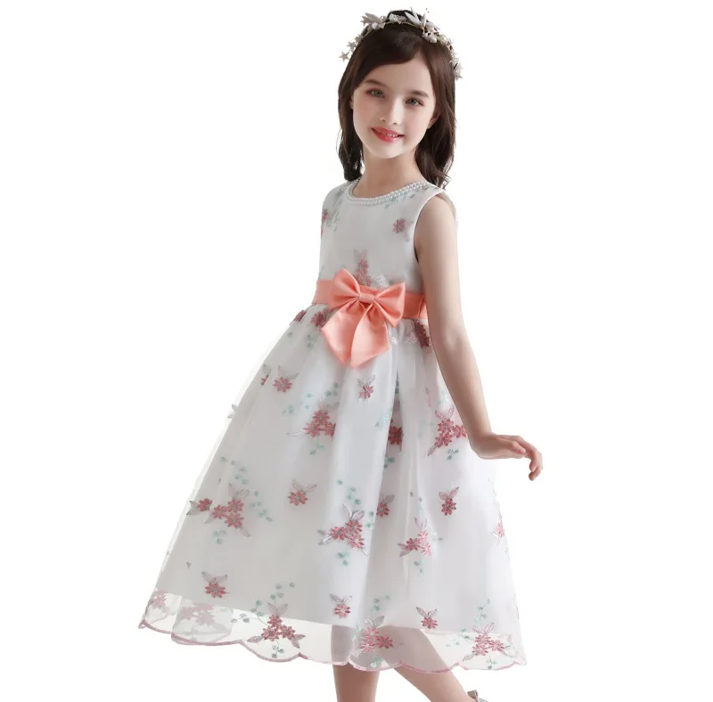 2021 noble Fresh Flower Princess Wedding Dress Bow party dress children frocks party dresses Girl Embroidered Gown
2021 noble Fresh Flower Princess Wedding Dress Bow party dress children frocks party dresses Girl Embroidered Gown