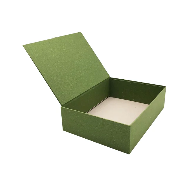luxury green premium magnetic cardboard box gift