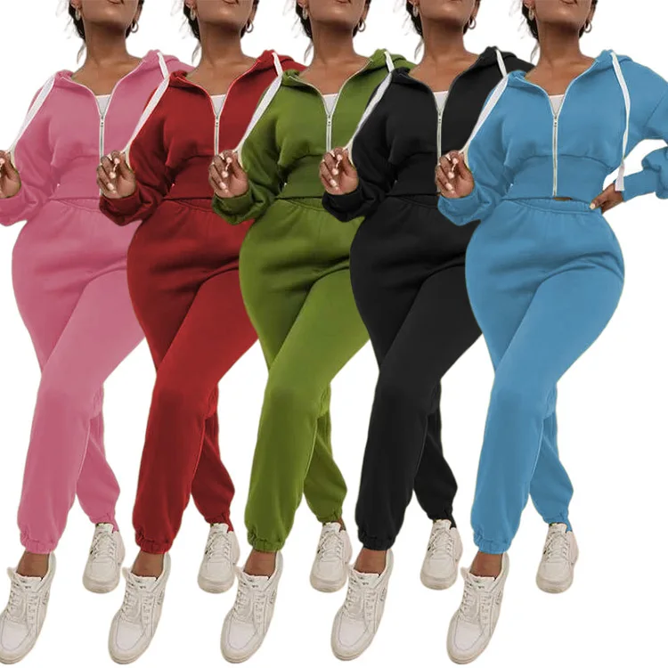 Custom Logo Women Thick Plain Zip Hoodies Casual Crop Top Hoodie Sweat Sets Jogger Tracksuit High Waist Two Piece Pants Set
Custom Logo Women Thick Plain Zip Hoodies Casual Crop Top Hoodie Sweat Sets Jogger Tracksuit High Waist Two Piece Pants Set
