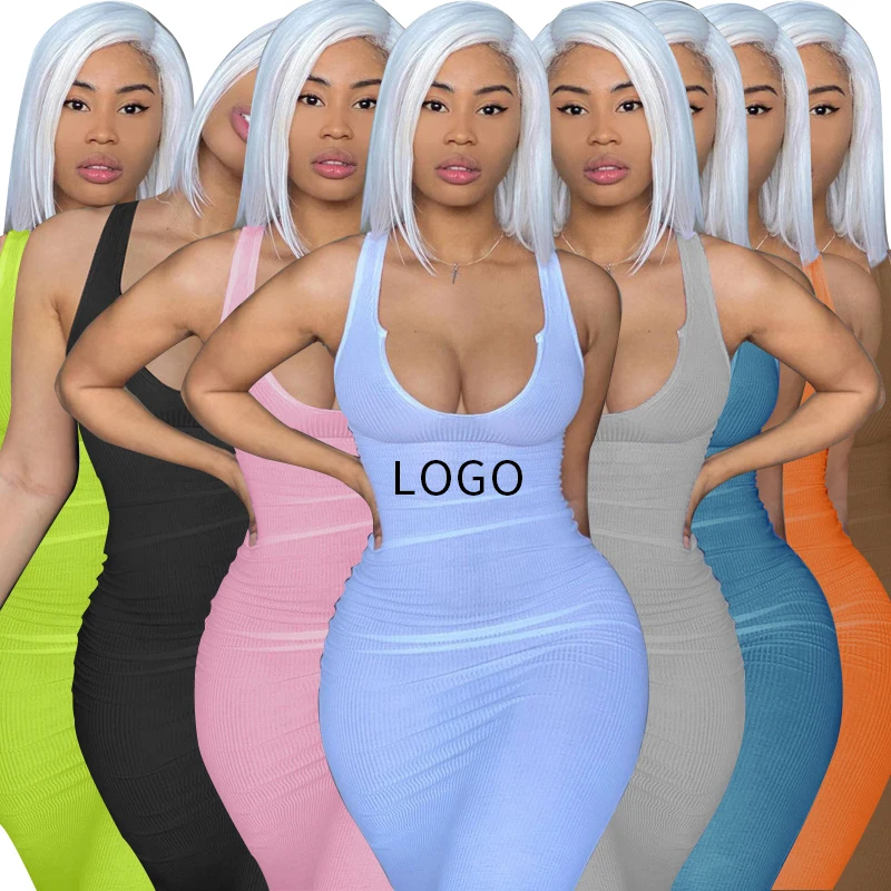 Knit Simple Round Neck Sleeveless Bodycon Maxi Elegant Women Solid Outfit 2021 Spring Summer Casual Party Long Dress, 7 colors
Knit Simple Round Neck Sleeveless Bodycon Maxi Elegant Women Solid Outfit 2021 Spring Summer Casual Party Long Dress, 7 colors