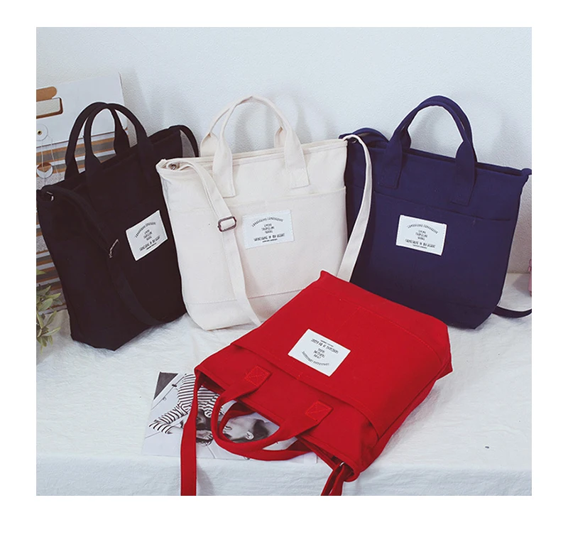 Shoulder Portable Convertible High Quality Eco-Friendly Cotton Canvas Bag Male And Girls Student Crossbody Cag Women Tote Bags, White/black/dark blue/wine red
Shoulder Portable Convertible High Quality Eco-Friendly Cotton Canvas Bag Male And Girls Student Crossbody Cag Women Tote Bags, White/black/dark blue/wine red