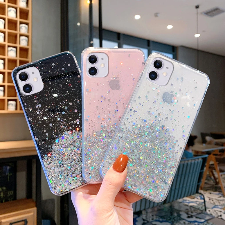 Luxury Bling Glitter Phone Case For iPhone 12 Pro Max XR XS X 8 7 6S 6 Plus Case For iPhone 12 Pro Silicone Sequins Star Cover
Luxury Bling Glitter Phone Case For iPhone 12 Pro Max XR XS X 8 7 6S 6 Plus Case For iPhone 12 Pro Silicone Sequins Star Cover