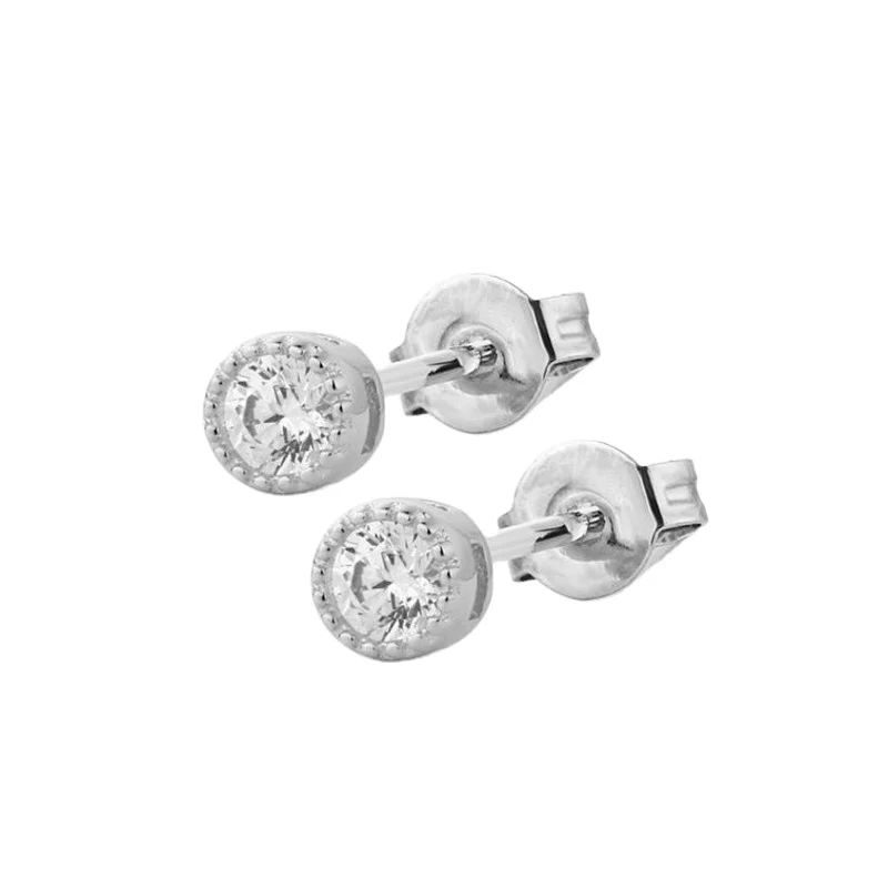 Fashion S925 Sterling Silver Simple Single Diamond Classic Ladies Zircon Stud Earrings
Fashion S925 Sterling Silver Simple Single Diamond Classic Ladies Zircon Stud Earrings