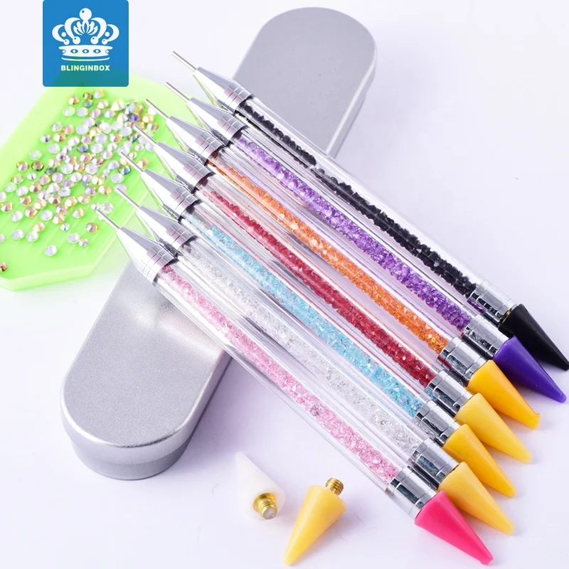 New Design Dual Ended Nail Art Rhinestone 2 Head Wax Picker Pencil Tool With Box for Manicure, Over 7 colors
New Design Dual Ended Nail Art Rhinestone 2 Head Wax Picker Pencil Tool With Box for Manicure, Over 7 colors