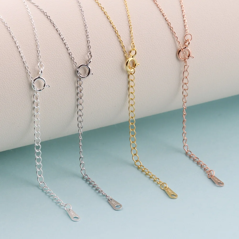 925 Sterling Silver Cross Necklace Chain For Jewelry Making Gold Plated Necklace Chain
925 Sterling Silver Cross Necklace Chain For Jewelry Making Gold Plated Necklace Chain