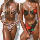 2020 Newest Design High Quality Printed Swimwear Womens Leopard Summer Sexy Girl Bikini