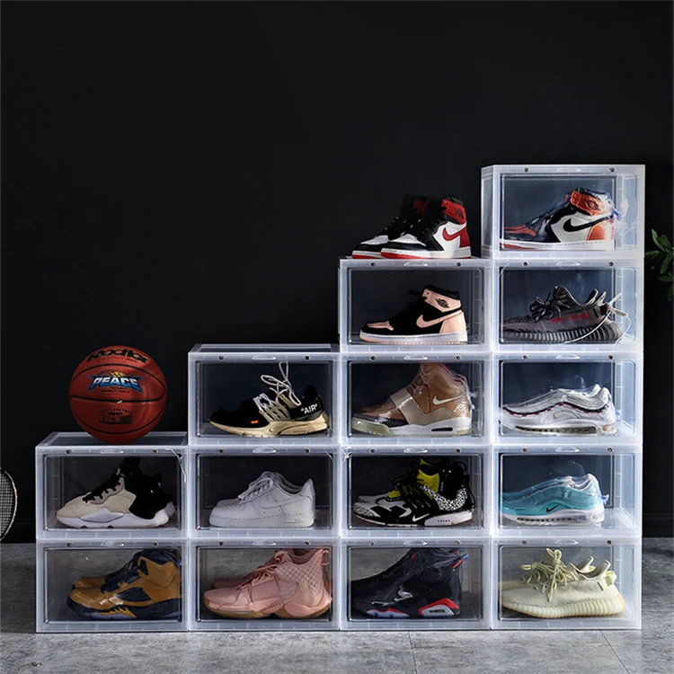 High Quality Acrylic Clear Shoe Display Boxes Custom Side Door Magnetic Transparent Stackable Organizer Storage Shoe Box, As picture or customized
High Quality Acrylic Clear Shoe Display Boxes Custom Side Door Magnetic Transparent Stackable Organizer Storage Shoe Box, As picture or customized