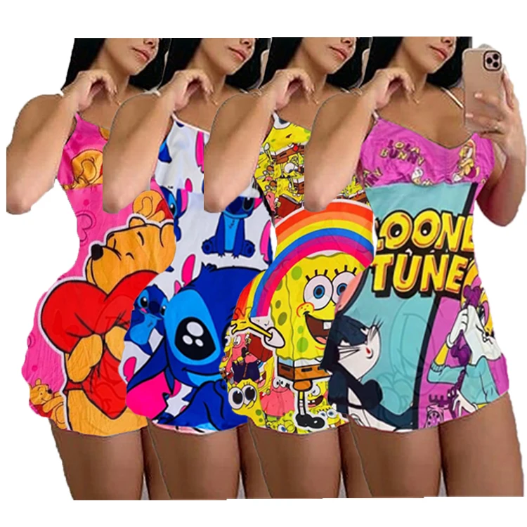 Wholesale 2021 Summer Polyester Girls' And Women's Sleepwear Knitted Sexy Cartoon Skirt Women's Knitted Sleepwear, Picture showed 
Wholesale 2021 Summer Polyester Girls' And Women's Sleepwear Knitted Sexy Cartoon Skirt Women's Knitted Sleepwear, Picture showed