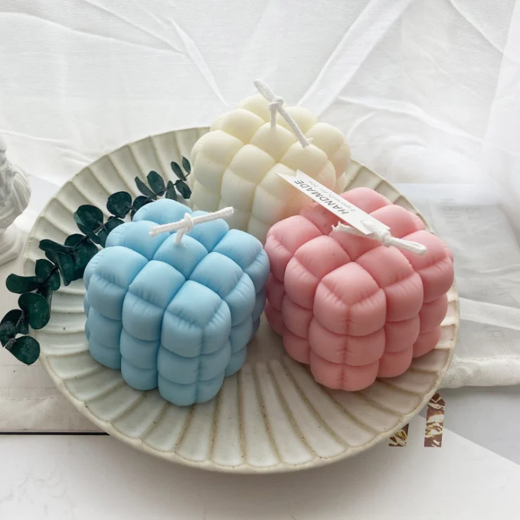 Geometric Square Soft Bag Sofa Rubik's Cube Ins Style Korean Baking Cake Silicone Mould Aromatherapy Candle Mold
Geometric Square Soft Bag Sofa Rubik's Cube Ins Style Korean Baking Cake Silicone Mould Aromatherapy Candle Mold