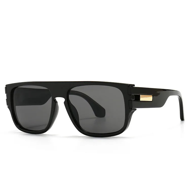 New style high quality custom logo gold trim square neutral oversized fashionable vintage sunglasses, Mix color or custom colors
New style high quality custom logo gold trim square neutral oversized fashionable vintage sunglasses, Mix color or custom colors