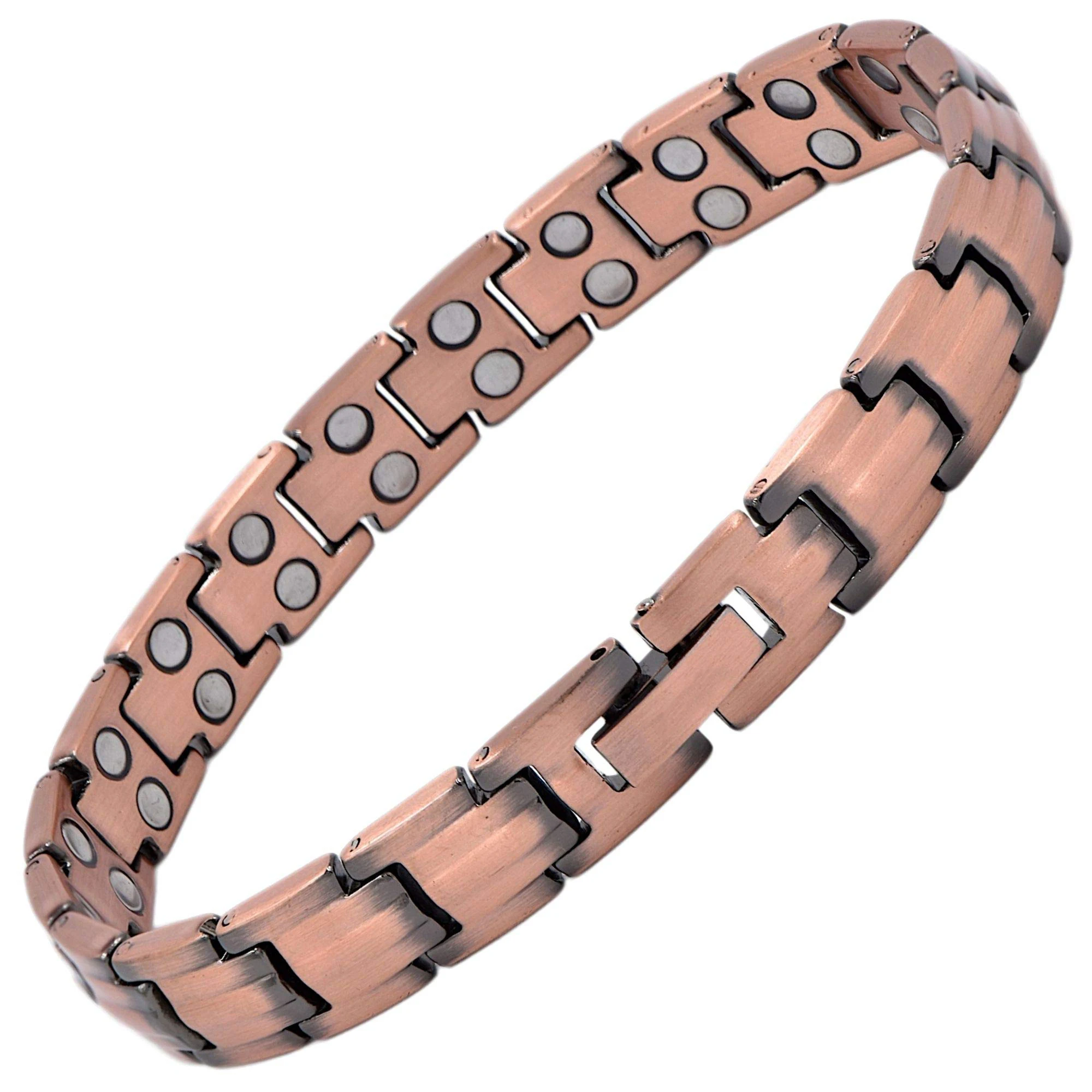 

Wollet Fashion Health Copper Metal Bracelets Jewellery Copper Magnetic Men Anklet