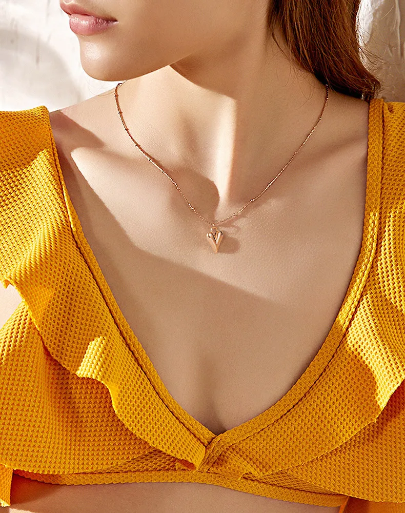 2020 New Long Peach Heart Pendant Bead Chain Choker Necklace Titanium Stainless Steel 18 K Silver Rose Gold Plated Necklace, Picture
2020 New Long Peach Heart Pendant Bead Chain Choker Necklace Titanium Stainless Steel 18 K Silver Rose Gold Plated Necklace, Picture