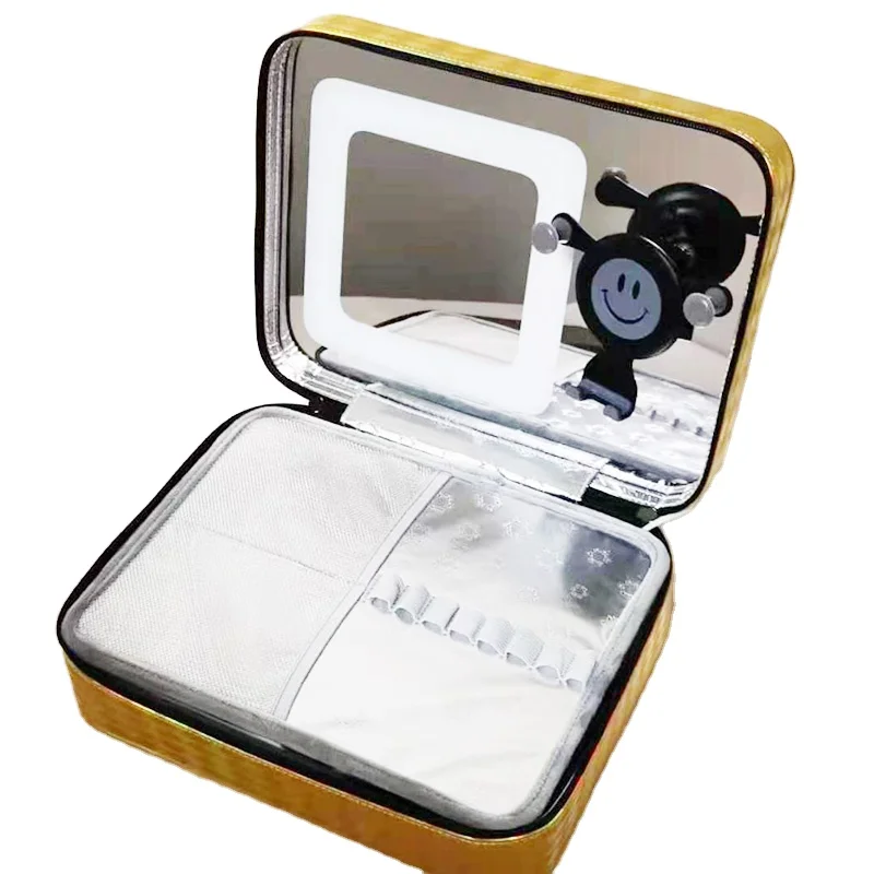 Stock Supply Waterproof Dustproof Large Capacity Make Up Bag Portable Beauty Make Up Box With Light And Usb Port, Gold
Stock Supply Waterproof Dustproof Large Capacity Make Up Bag Portable Beauty Make Up Box With Light And Usb Port, Gold