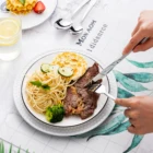 Stainless Steel Set Stainless Set Avalon Silverware Elegant Stainless Steel Cutlery 24 Pcs Set In Wooden Box